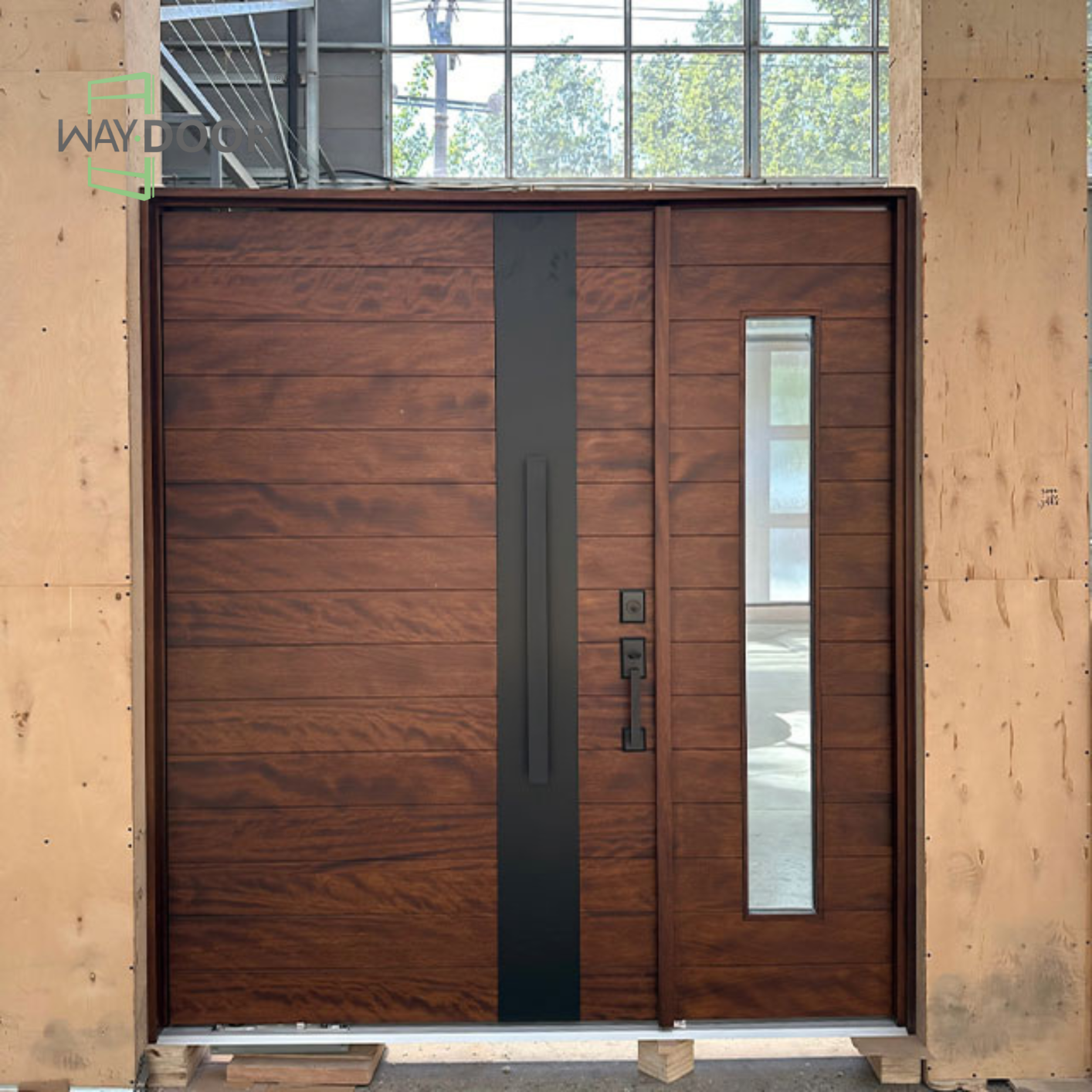 Modern Farmhouse Sidelite Entry Door