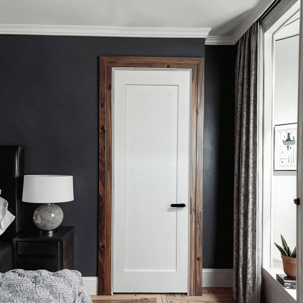 Modern White Solid Oak Slab Door