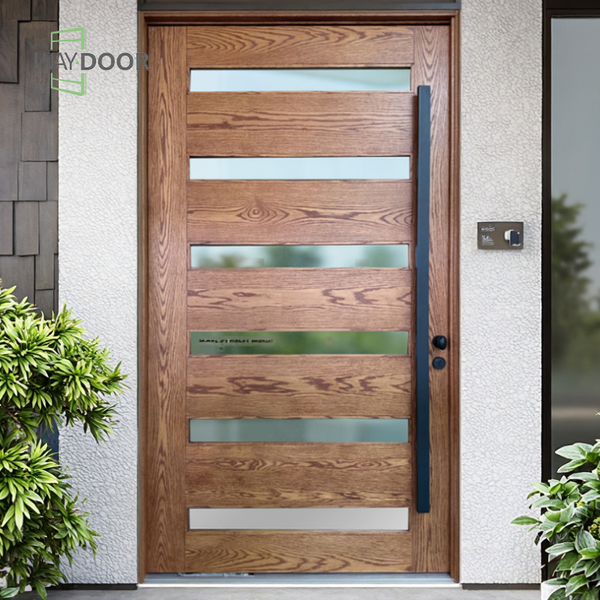 Custom Solid Wood Exterior Pivot Door
