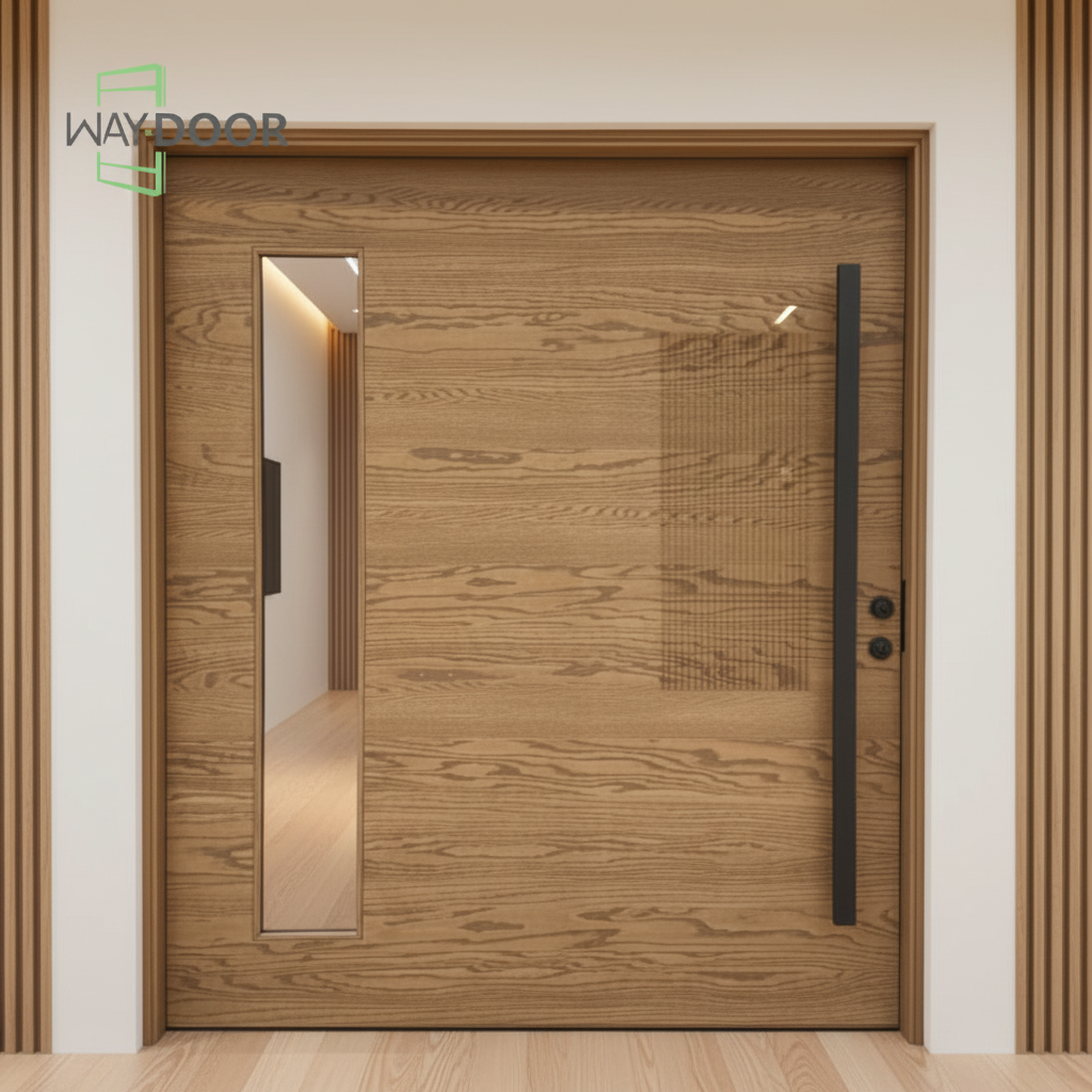 Modern Sound Insulation Solid Wood Pivot Door