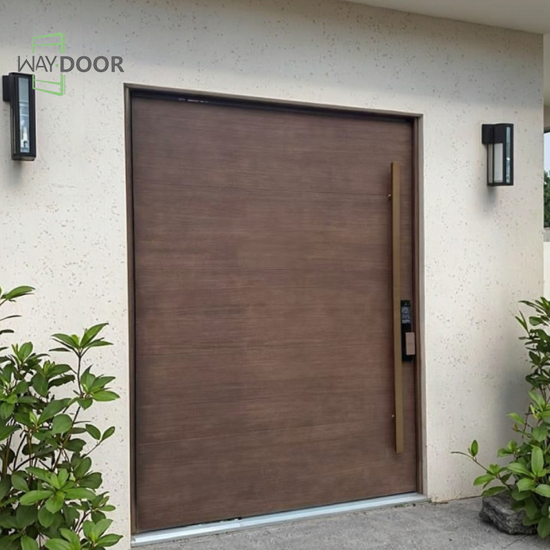 Custom Solid Wood Pivot Front Door
