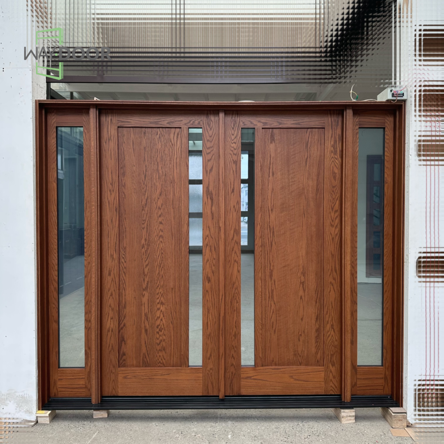 Premium Red Oak Hinged Exterior Door