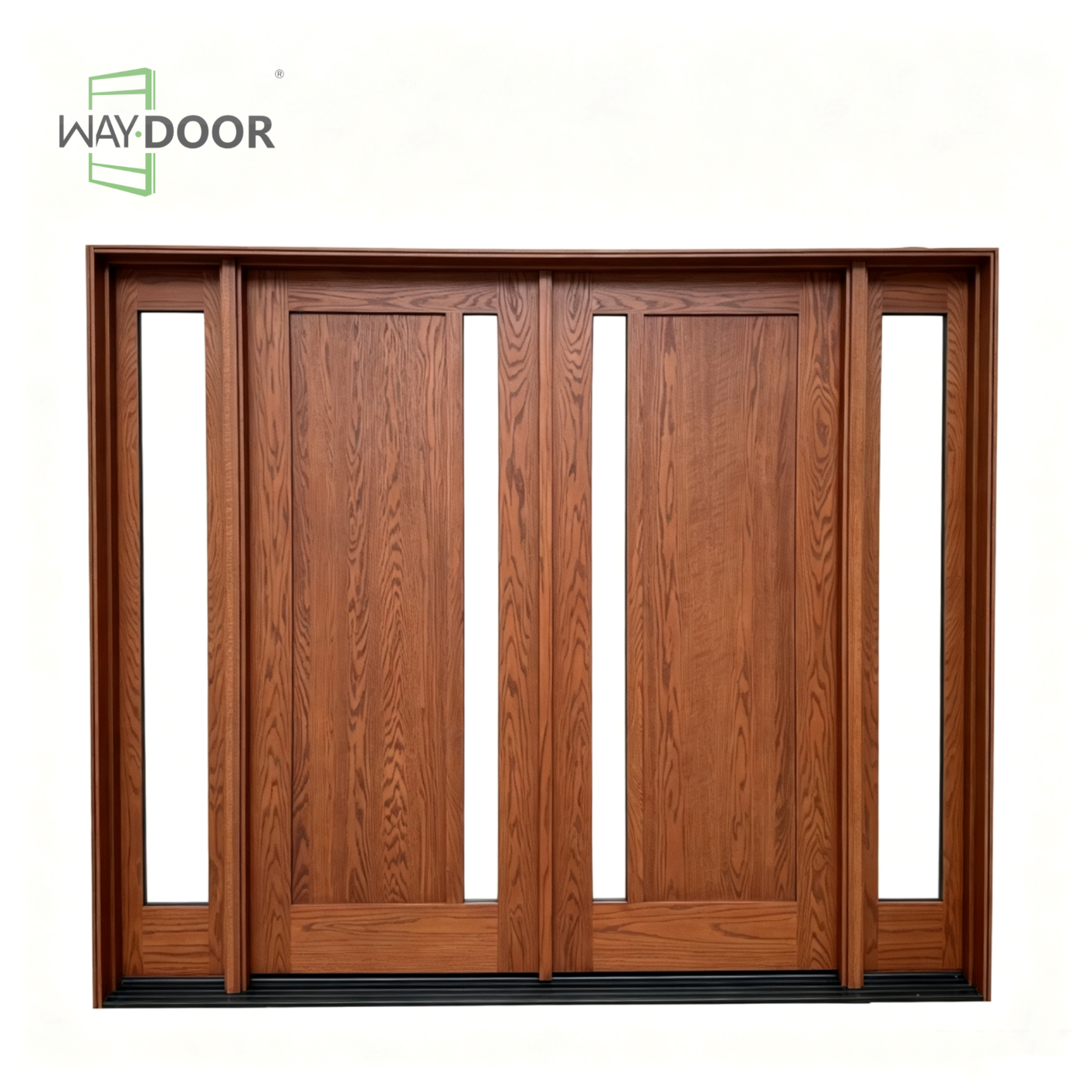 Premium Red Oak Hinged Exterior Door