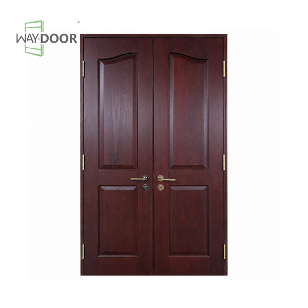 Raised‑Panel Solid Wood Double Hinged Interior Door