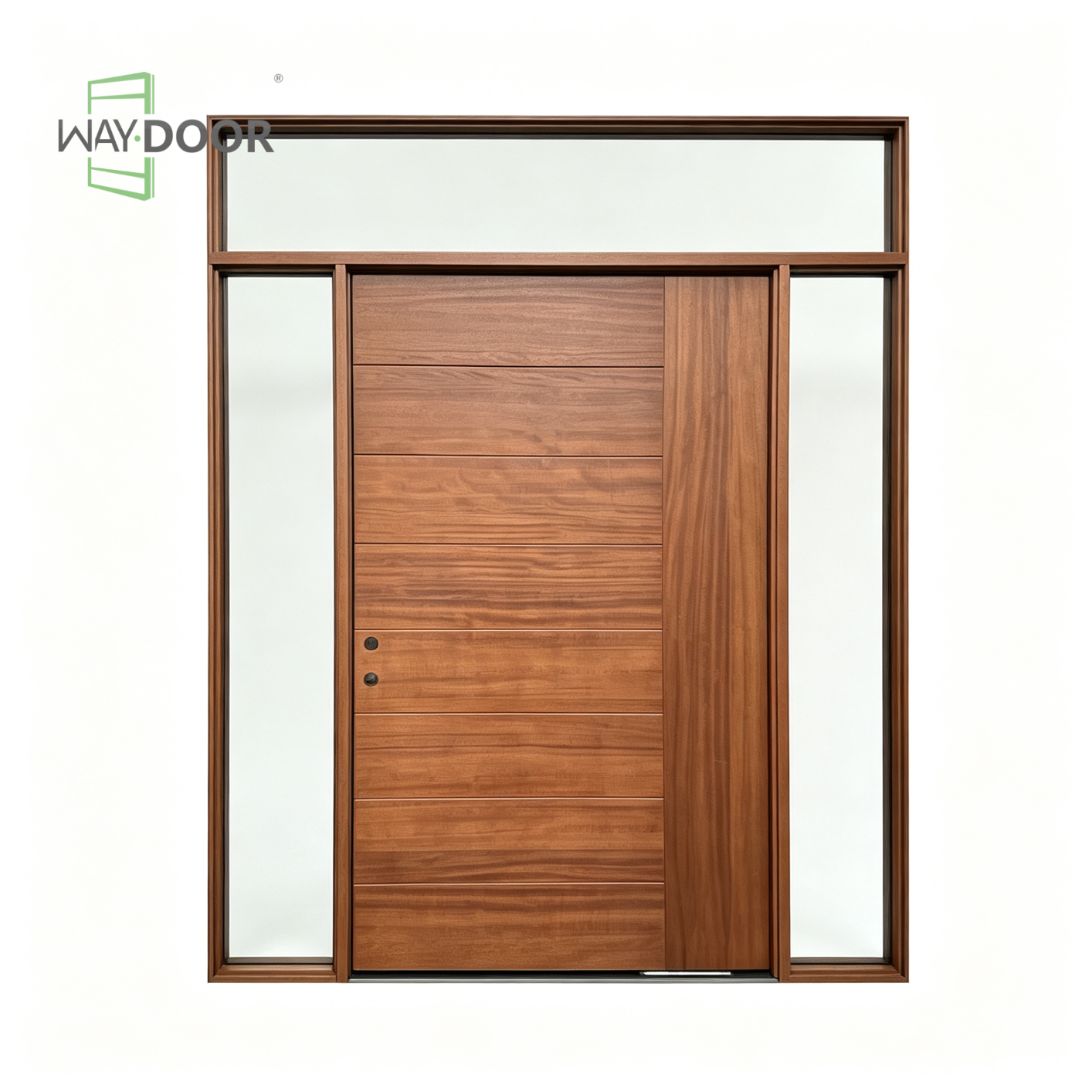 Serene Vista Hidden Pivot Entrance Door