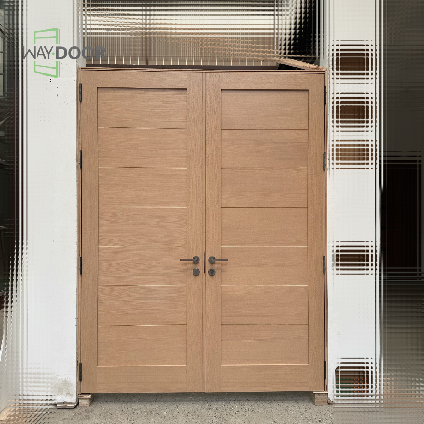 Shaker Solid Wood Double Interior Door