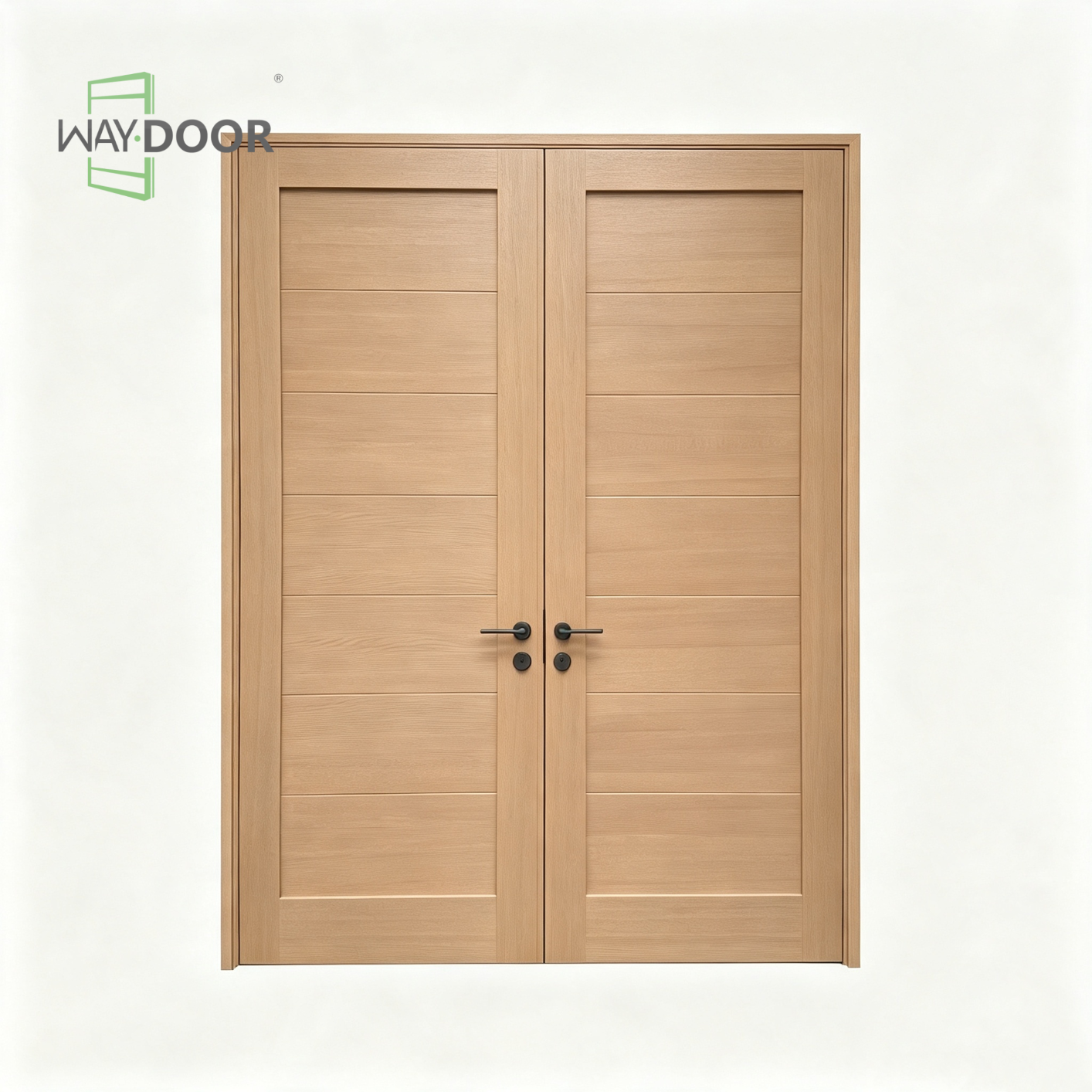 Shaker Solid Wood Double Interior Door