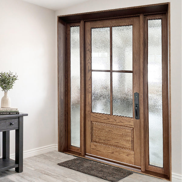 Contemporary Double Leaf Wooden Door