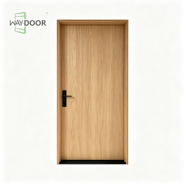 Solid Wood Flat Exterior Hinge Door