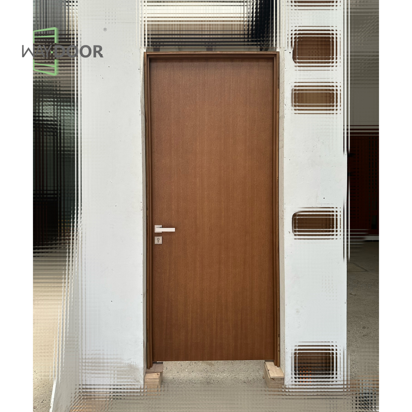 Solid Wood Slab Interior Swing Door