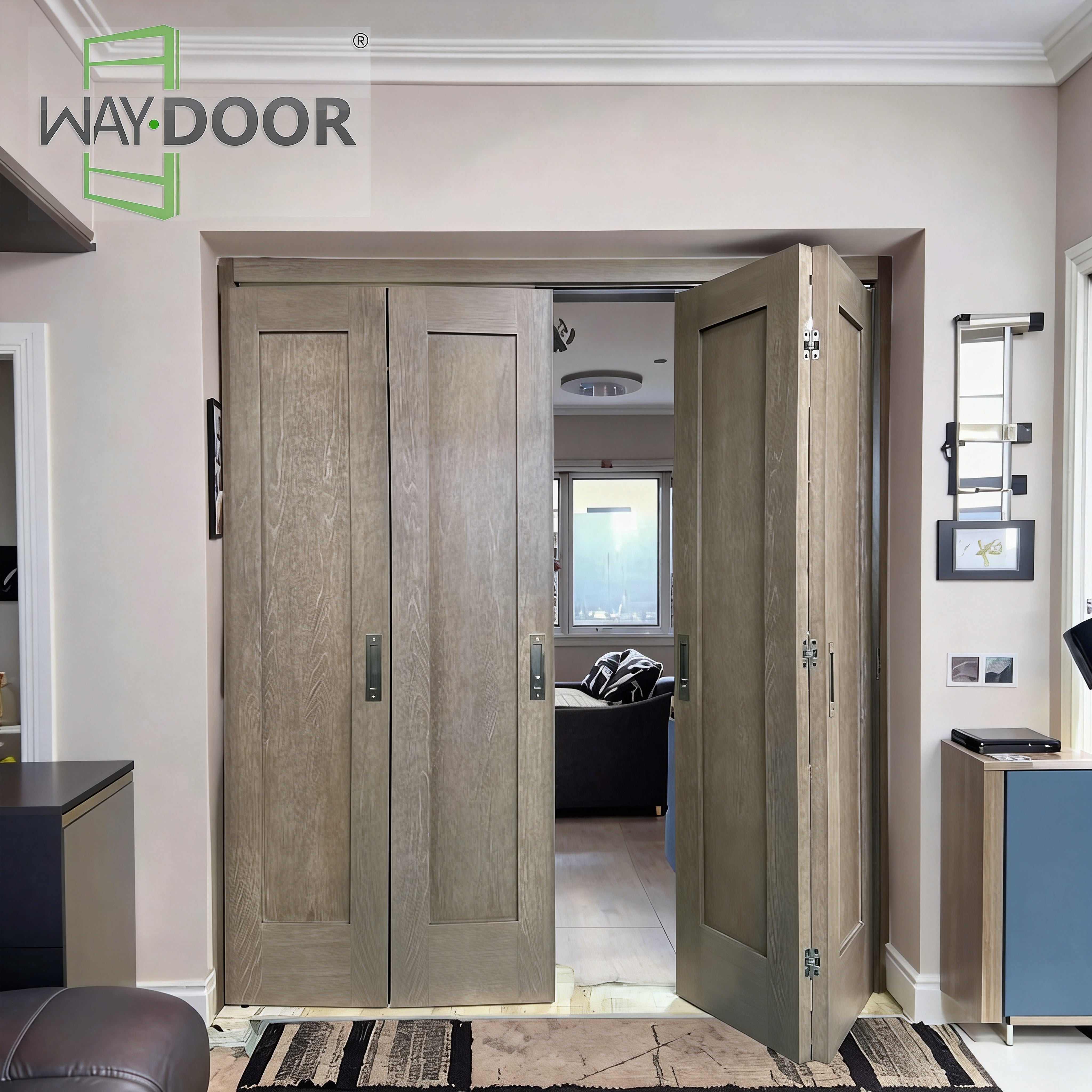 Custom Solid Wood Folding Sliding Door