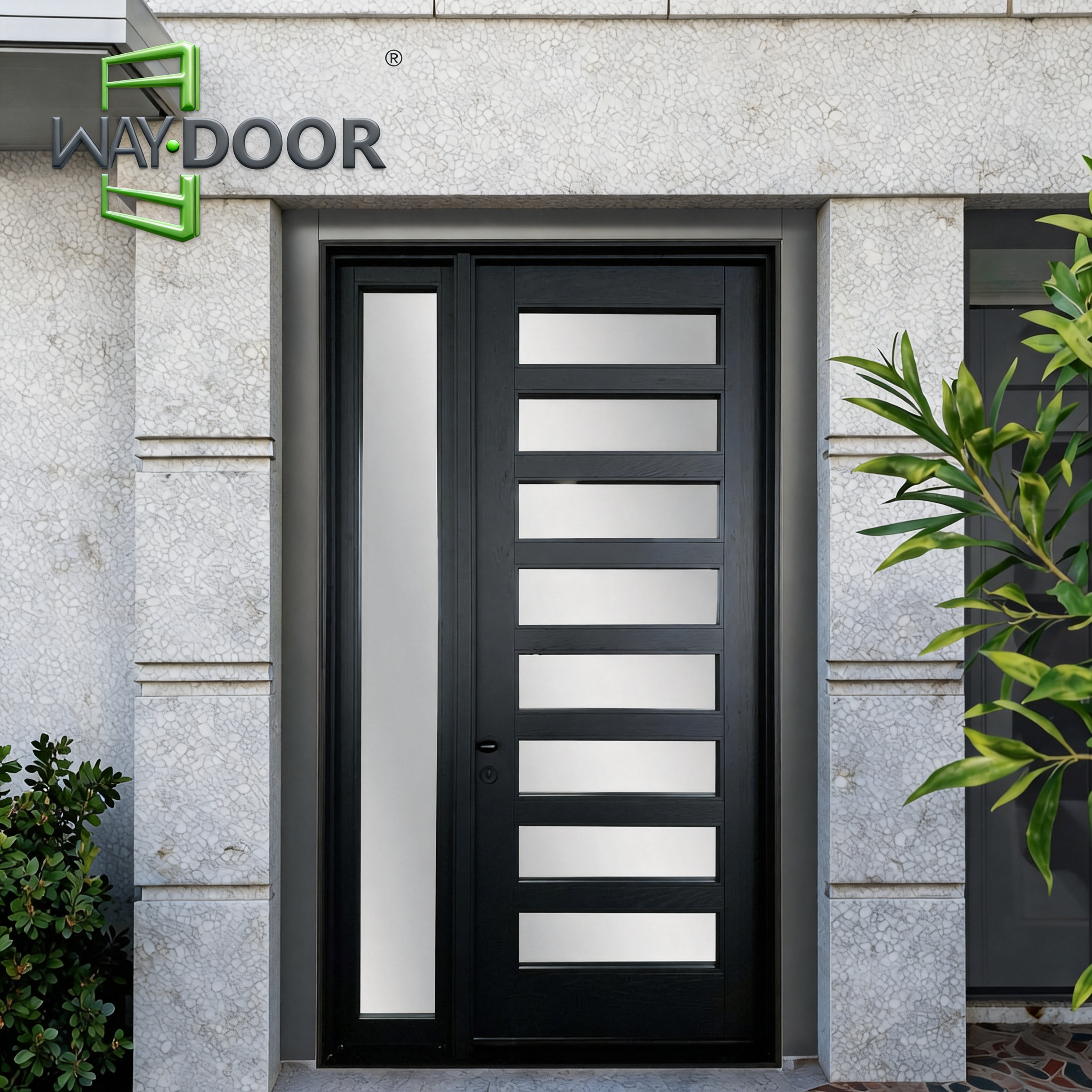 Modern Custom Solid Wood Pivot Door