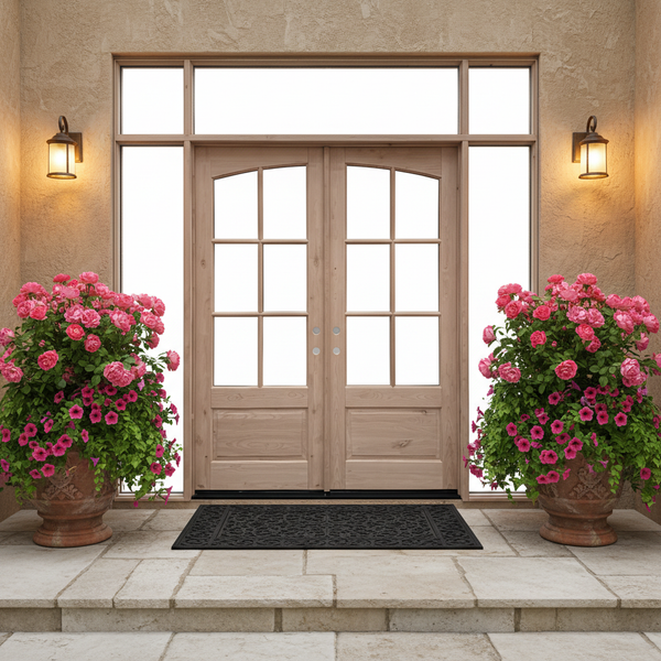 French Style Solid Wood Entrance Doors