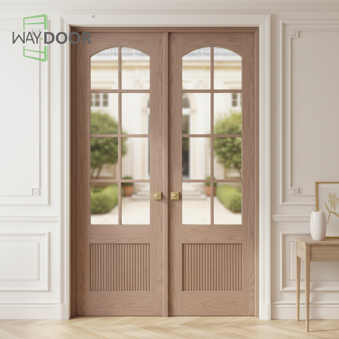 French Style Solid Wood Front Entry Doors